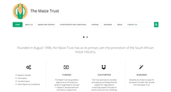 Desktop Screenshot of maizetrust.co.za