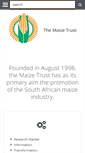 Mobile Screenshot of maizetrust.co.za