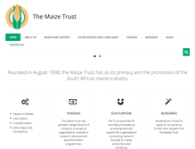 Tablet Screenshot of maizetrust.co.za